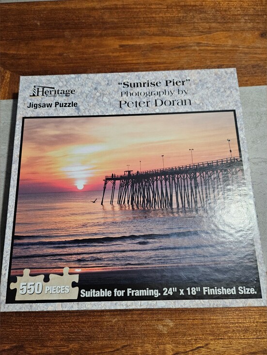 Heritage Other - Heritage 'Sunrise Pier' 550-Piece Jigsaw Puzzle - Sunset Colors